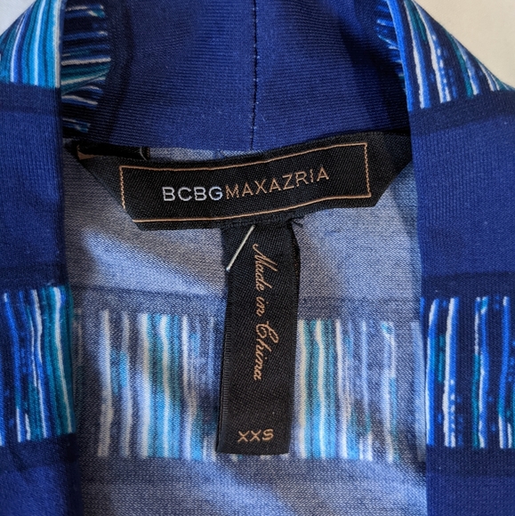 BCBGMaxAzria Blue Long Sleeve Dress - Picture 4 of 8